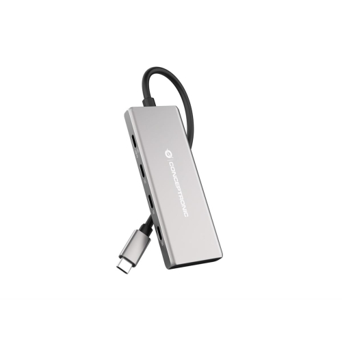 CONCEPTRONIC 7-1 Dock USB-C->3xUSB-C/3xUSB-A/+ 25cm gr