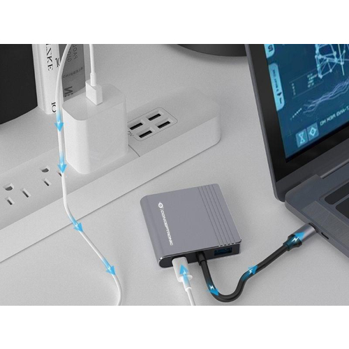 Conceptronic DONN13G stacja dokująca Przewodowa USB 3.2 Gen 1 (3.1 Gen 1) Type-C Szary-23413861