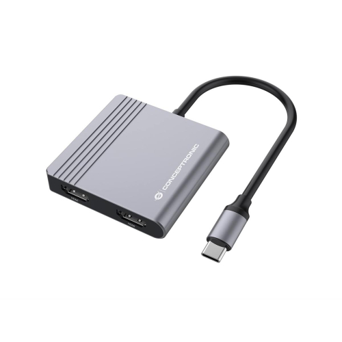 Conceptronic DONN13G stacja dokująca Przewodowa USB 3.2 Gen 1 (3.1 Gen 1) Type-C Szary