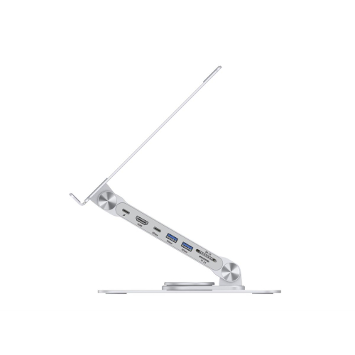 CONCEPTRONIC Uchwyt na laptopa ze stacją dokującą 7 w 1 srebrny-23413873