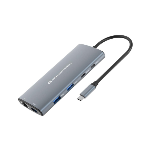 Conceptronic DONN06G Przewodowa USB 3.2 Gen 1 (3.1 Gen 1) Type-C Szary-23413915