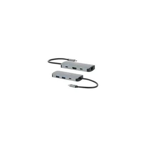 Mobilis 001382 stacja dokująca Przewodowa USB 3.2 Gen 1 (3.1 Gen 1) Type-C Czarny, Szary