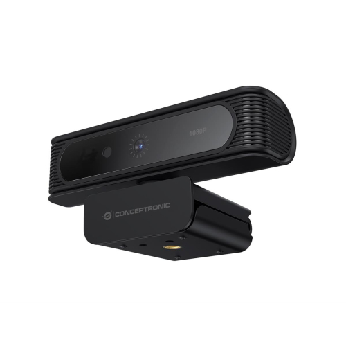 CONCEPTRONIC Kamera internetowa USB-A2.0 80° 1080P/30Hz FullHD + Mikrofon czarno-biały-23414062