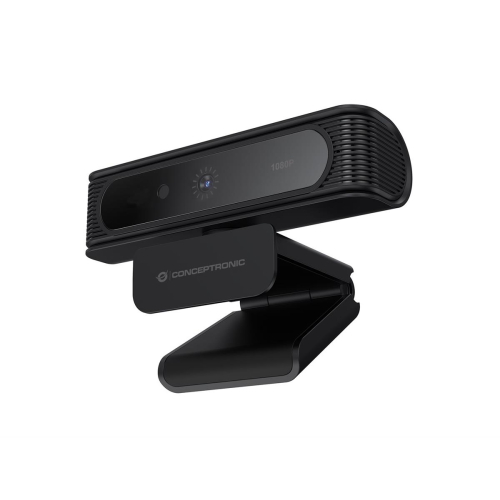 CONCEPTRONIC Kamera internetowa USB-A2.0 80° 1080P/30Hz FullHD + Mikrofon czarno-biały-23414063