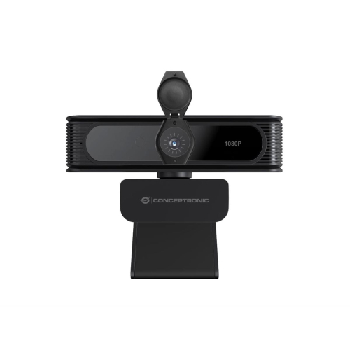CONCEPTRONIC Kamera internetowa USB-A2.0 80° 1080P/30Hz FullHD + Mikrofon czarno-biały-23414064