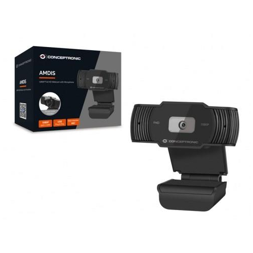 Conceptronic AMDIS04B kamera internetowa 1920 x 1080 px USB 2.0 Czarny-23414080