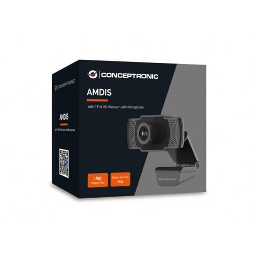 Conceptronic AMDIS01B kamera internetowa 2 MP 1920 x 1080 px USB 2.0 Czarny-23414097
