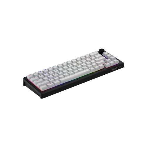 HATOR Skyfall 65 MAG ULTRA 8K klawiatura Gaming USB QWERTY US English Czarny, Biały-23414179