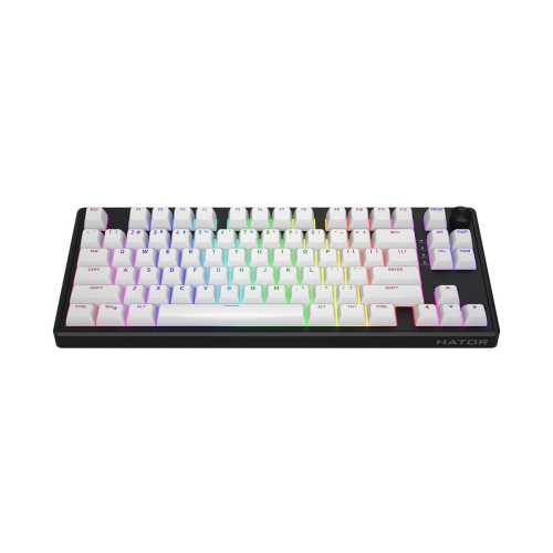 HATOR Skyfall 80 MAG ULTRA 8K klawiatura Gaming USB QWERTY US English Czarny, Biały-23414228