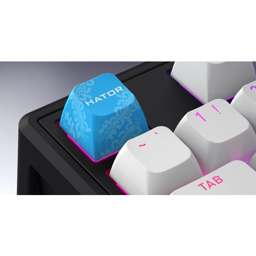 HATOR Skyfall 80 MAG ULTRA 8K klawiatura Gaming USB QWERTY US English Czarny, Biały-23414231