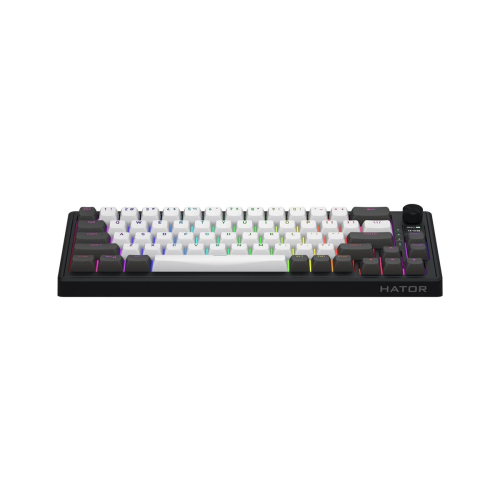 HATOR Skyfall Pro Wireless 65 klawiatura Gaming USB + RF Wireless + Bluetooth QWERTY US English Czarny, Szary-23414249