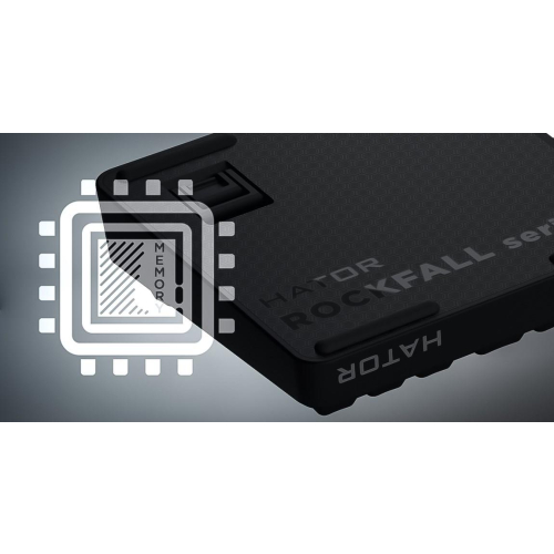 HATOR Rockfall 3 TKL Wireless klawiatura Uniwersalne USB + RF Wireless + Bluetooth QWERTY Angielski Biały-23414327