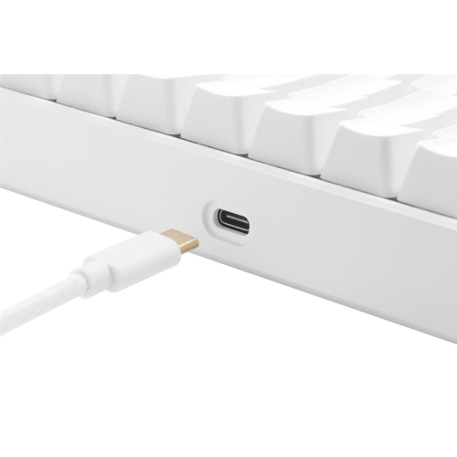 Deltaco Gaming GAM-100-W-DE klawiatura USB + RF Wireless + Bluetooth QWERTZ Niemiecki Biały-23414349