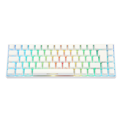 Deltaco Gaming GAM-100-W-DE klawiatura USB + RF Wireless + Bluetooth QWERTZ Niemiecki Biały-23414351
