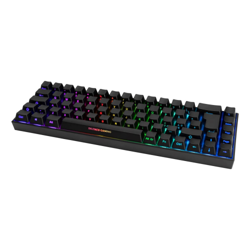 Deltaco Gaming GAM-100-DE klawiatura USB + RF Wireless + Bluetooth QWERTZ Niemiecki Czarny