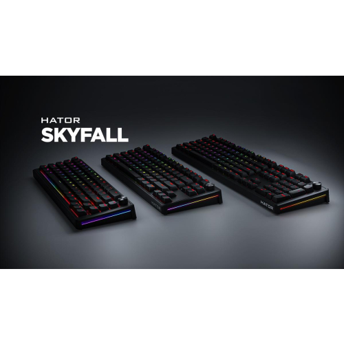 HATOR Skyfall 65 Wired klawiatura Uniwersalne USB QWERTY Angielski Czarny-23414453