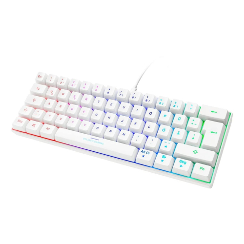 Deltaco Gaming GAM-075-W-DE klawiatura USB QWERTZ Niemiecki Biały