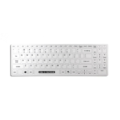 Baaske Medical 2010971 klawiatura Medyczna USB QWERTY Niemiecki Biały
