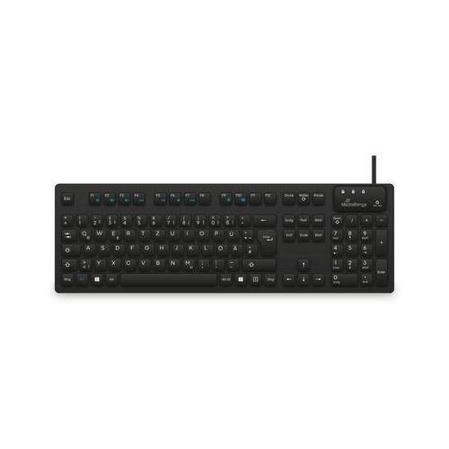 MediaRange MROS273 klawiatura Dom/Biuro USB QWERTZ Niemiecki Czarny