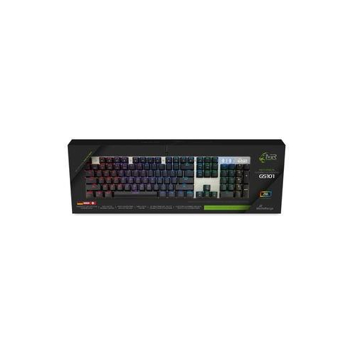 MediaRange MRGS101 klawiatura Gaming USB QWERTZ Niemiecki Czarny, Srebrny