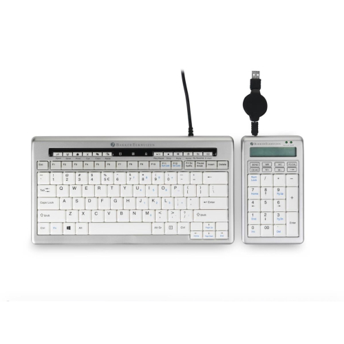 BakkerElkhuizen S-board 840 Numeric klawiatura numeryczna PC USB Jasny Szary, Biały-23414515