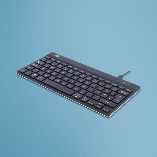 R-Go Tastatur Compact Break UK-Layout verkabelt schwarz