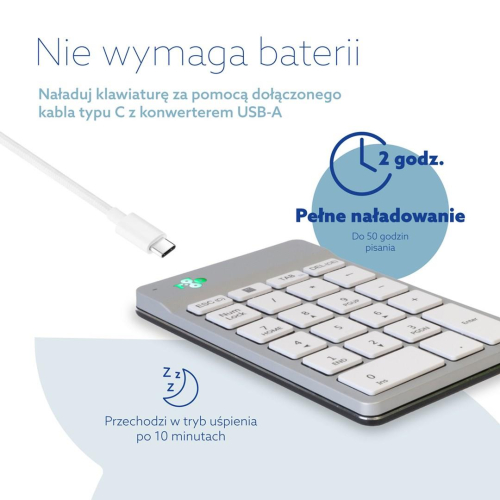 R-Go Tastatur Nummernblock Break Bluetooth weiĂź-23414531