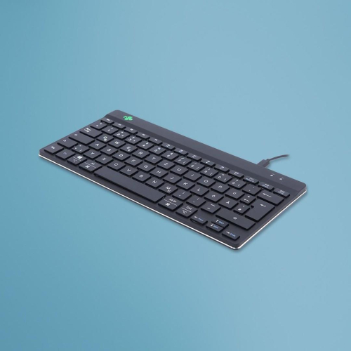 R-Go Tastatur Compact Break DE-Layout verkabelt schwarz