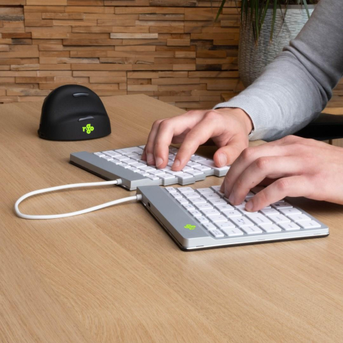 Klawiatura R-Go Tastatur Split Break US-Layout Bluetooth weiĂź-23414604