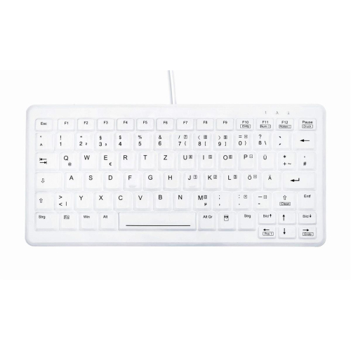Contour Design Active Key AK-C4110 klawiatura Medyczna USB QWERTZ Niemiecki Biały