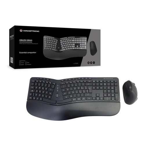 CONCEPTRONIC Klawiatura+Mysz Bezprzewodowa ERGO Layout IT-23414678