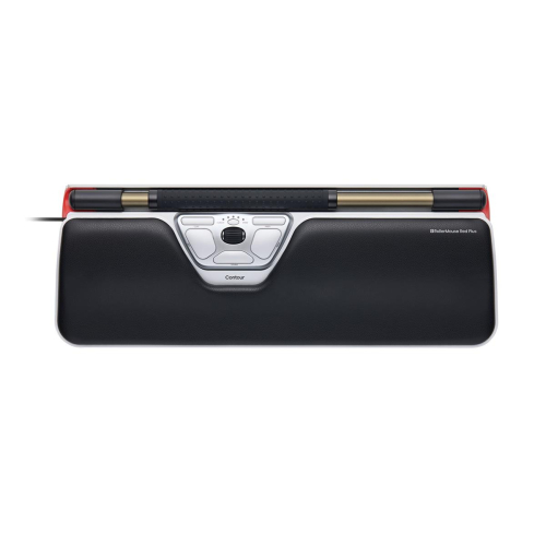 Contour Design RollerMouse Red Plus, Oburęczna, Bezprzewodowa, RF Wireless, 2800 DPI, Srebrny