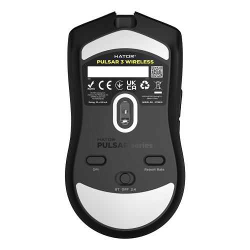 HATOR Pulsar 3 Wireless myszka Gaming Oburęczny RF Wireless + Bluetooth + USB Type-C Optyczny 12000 DPI-23415129