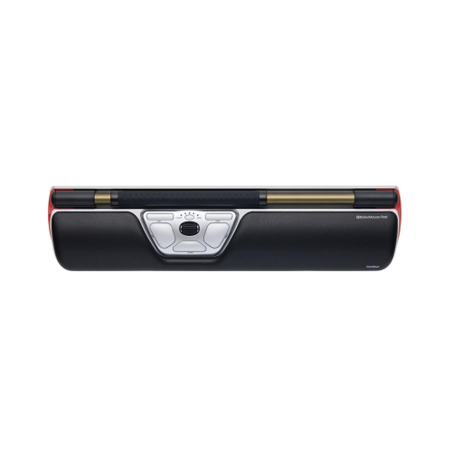Myszka Contour Design RollerMouse Czerwona bezprzewodowa Bluetooth USB Type-C 2800 DPI Srebrny