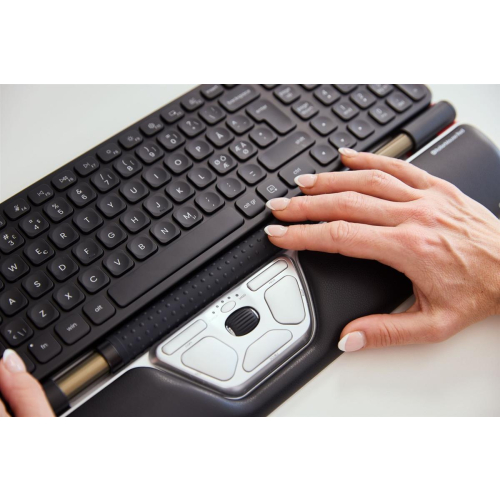 Myszka Contour Design RollerMouse Czerwona bezprzewodowa Bluetooth USB Type-C 2800 DPI Srebrny-23415248