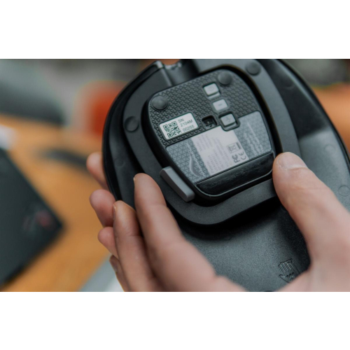Bakker Elkhuizen HandShoeMouse Shift - mysz - ergonomiczna - prawo- i leworęczna - laserowa - 3 przyciski - bezprzewodo