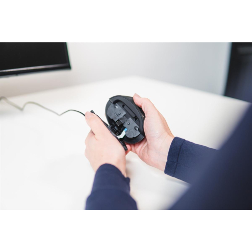 BakkerElkhuizen Oyster Mouse Wired myszka Biuro Oburęczny USB Typu-A Laser 1200 DPI-23415442