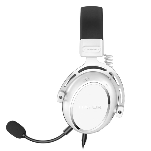 HATOR HYPERGANG 3 Hi-Res Zestaw słuchawkowy Przewodowa Opaska na głowę Gaming USB Type-C / USB Type-A Biały-23415600