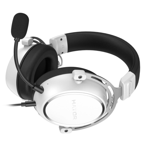 HATOR HYPERGANG 3 Hi-Res Zestaw słuchawkowy Przewodowa Opaska na głowę Gaming USB Type-C / USB Type-A Biały-23415604