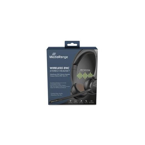 MediaRange MROS307 słuchawki/zestaw słuchawkowy Bezprzewodowy Opaska na głowę Połączenia/muzyka USB Type-C Bluetoo