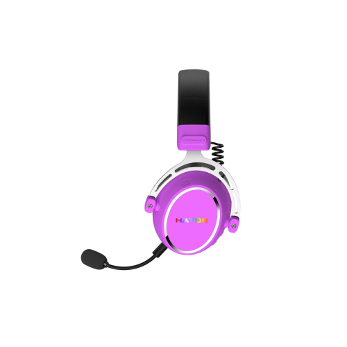 Słuchawki dla graczy Hator HYPERGANG 3 Wireless bezprzewodowe fioletowe-23415890