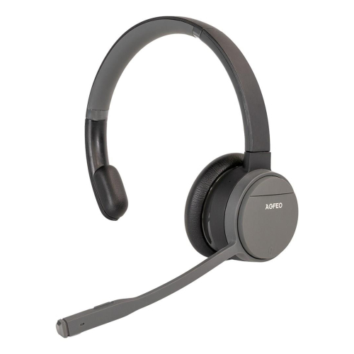 AGFEO Infinity Mono Zestaw słuchawkowy Bezprzewodowy Opaska na głowę Biuro/centrum telefoniczne Bluetooth Czarny