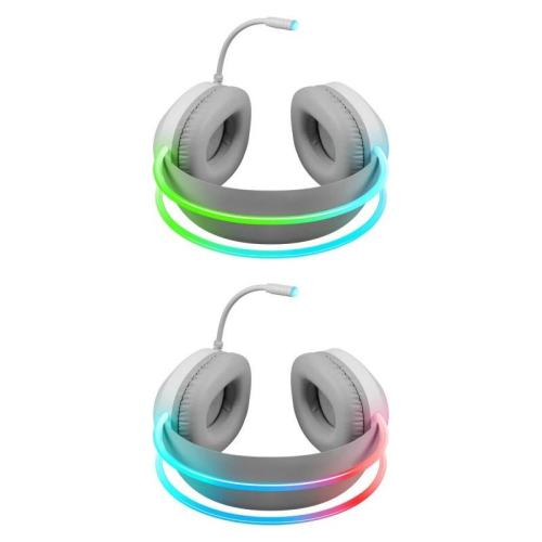DEFENDER SŁUCHAWKI Z MIKROFONEM ECLIPSE RGB BIAŁE 62440-23416292