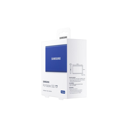 Dysk zewnętrzny SSD Samsung T7 (500GB; USB 3.2; niebieski; MU-PC500H/WW)-2342009