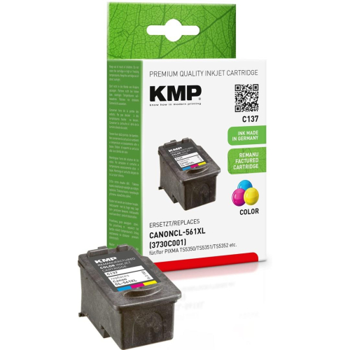 KMP C137 nabój z tuszem 3 szt. Zamiennik Wysoka (XL) wydajność Cyjan, Purpurowy, Żółty