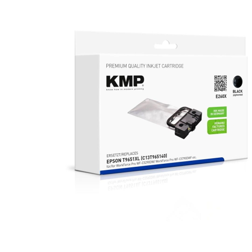 KMP Patrone Epson T9651 black 10000 S. E260X remanufactured