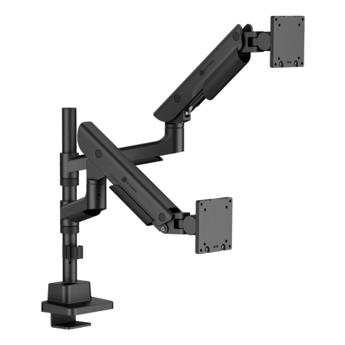 ICY BOX IB-MS702-T uchwyt / stojak do monitorów 144,8 cm (57") Biurko Czarny