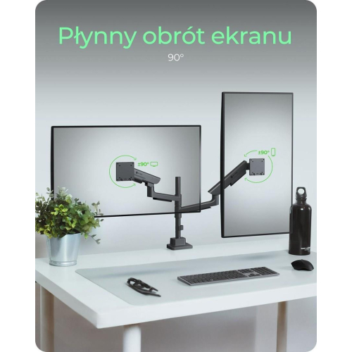 ICY BOX IB-MS702-T uchwyt / stojak do monitorów 144,8 cm (57