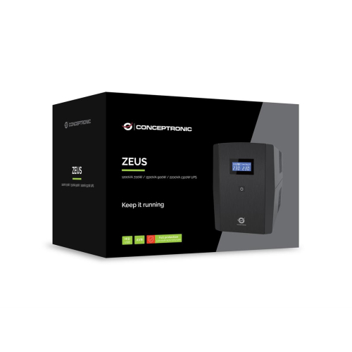 Zasilacz awaryjny UPS Conceptronic 1200VA/720W/4xUK/HID USB/RJ45in/Out/AVR sw-23436598