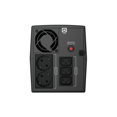 Conceptronic ZEUS 1200VA 720W UPS - IEC + schuko socket - Line-Interactive - 1200 VA - 720 W - 220 V - 240 V - 220 V-234